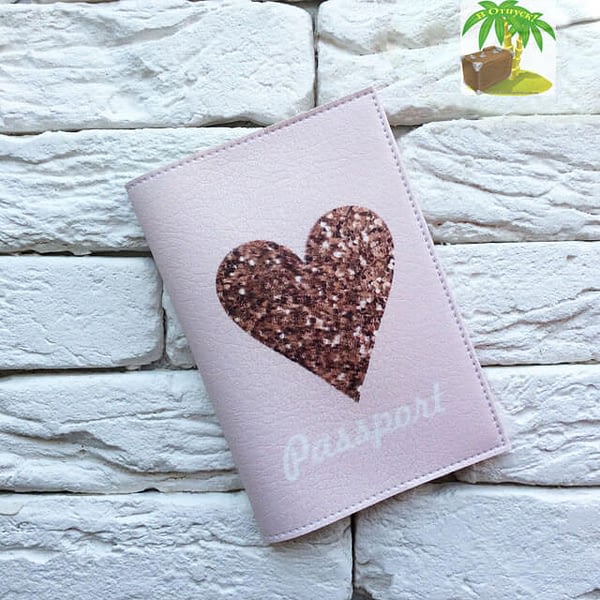 Главное фото паспортная обложка Sweet Heart. Коллекция обложек для загранпаспорта Сердечки!