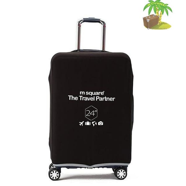 Главное фото черный эластичный чехол размер М для среднего чемодана высотой 64-66см. Товары для отдыха. Интернет-магазин В Отпуск