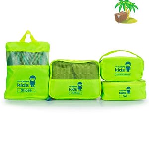 Фото набір сумочок для дитячої валізи зеленого кольору